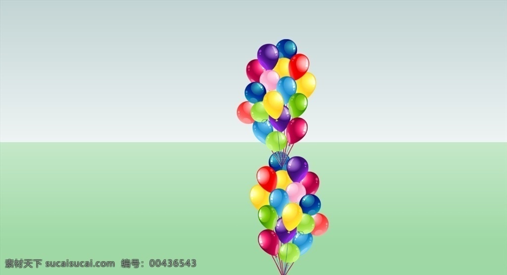 一大 串 彩色 气球 su 模型 一大串 彩色气球 su模型 skp 草图大师 sketchup 3d设计