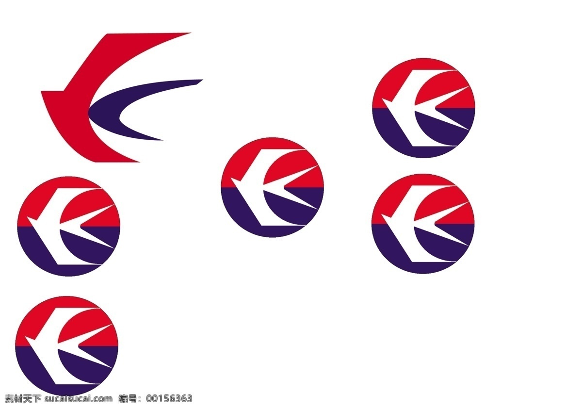 东航logo 东方 东航 标志 飞行 燕子 logo设计