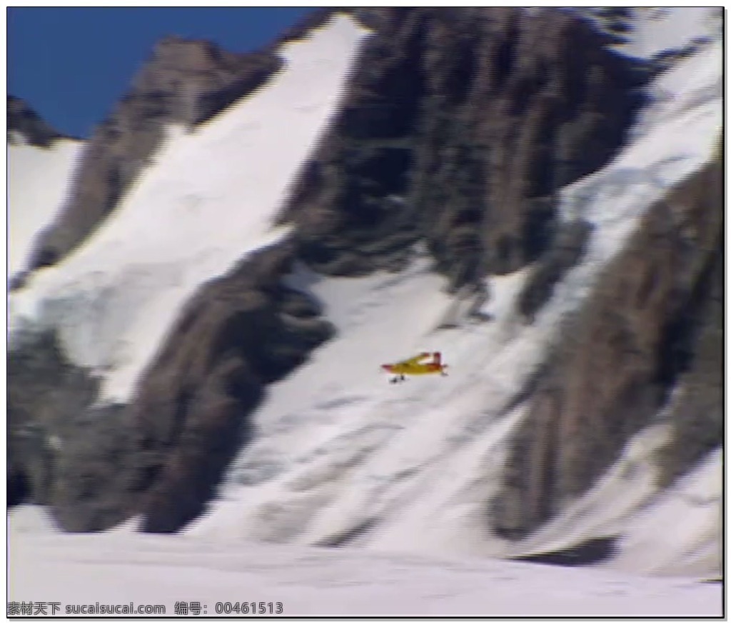 白色 雪山 视频 山脉 近景 视频素材 动态视频素材