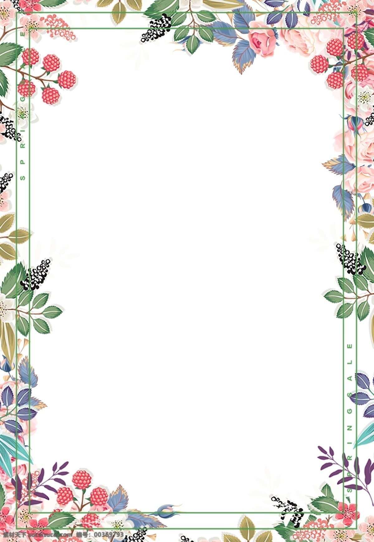 邊框 花紋 花 海報 背景