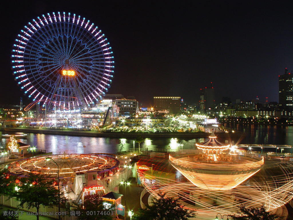 日本 摩天轮 夜景 日本夜景 国外旅游 旅游摄影