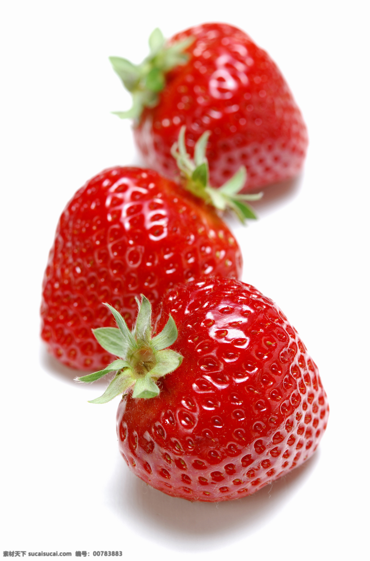 高清草莓 新鲜 草莓 高清图片 白色