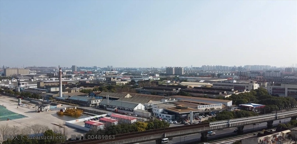 上海 宝山区 工业 物流 园区 高清 航拍 物流园区 视频素材 多媒体 实拍视频 城市风光 mp4