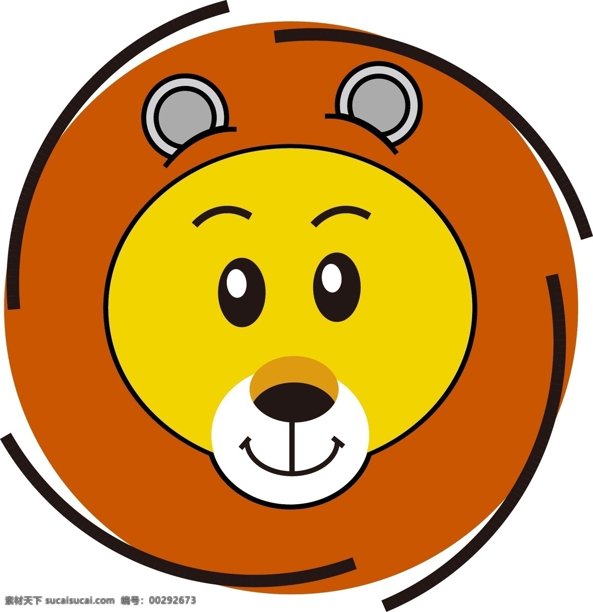 卡通 狮子 logo 绘制 格式 色块 颜色丰富 可爱 lion 平面 标志图标 其他图标