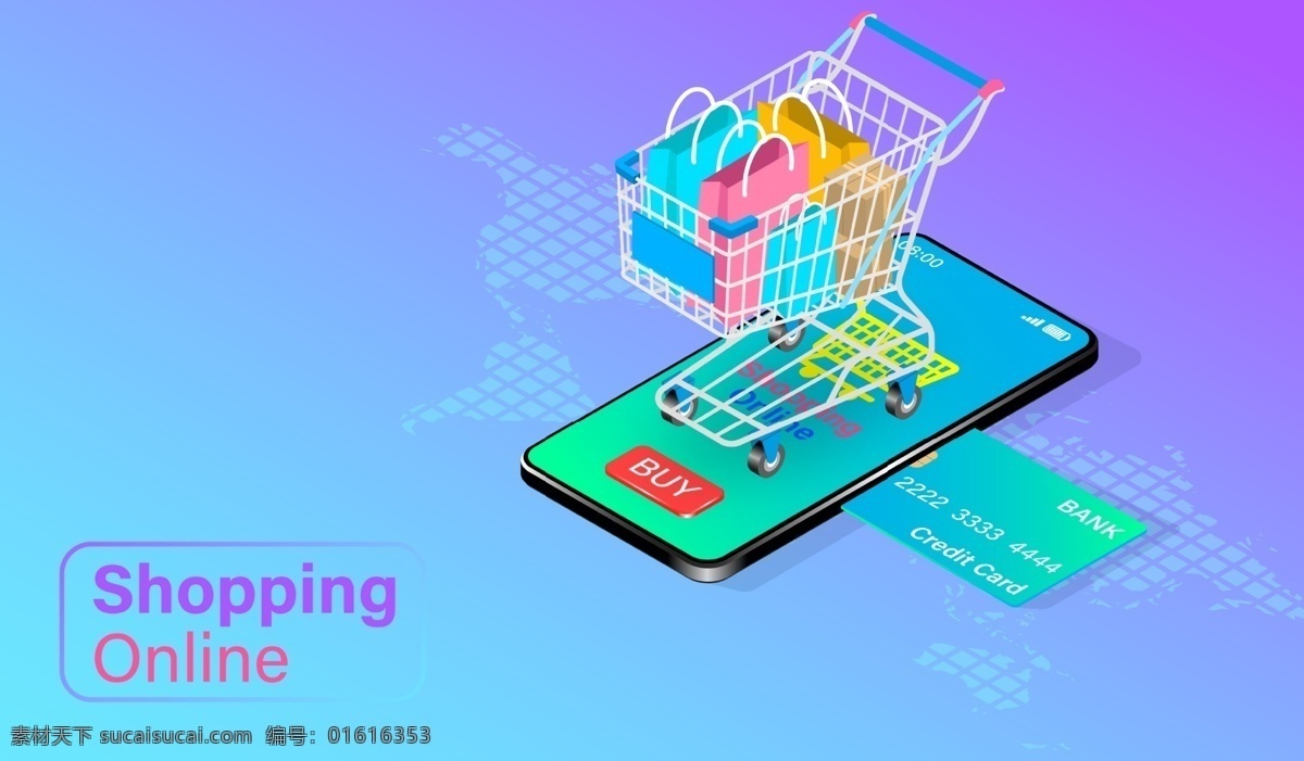 在線購物概念 交易 商業(yè) 交貨 購買 商品 禮品 網(wǎng)站 點擊 移動 信用 銷售 金融 網(wǎng)絡(luò) 手機 付款 3d三維立體