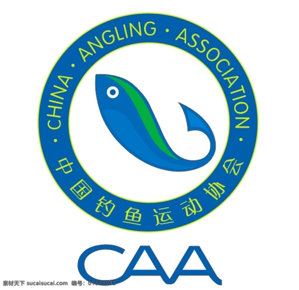 中国 钓鱼 运动 协会 标识 中国钓鱼 运动协会 标志图标 公共标识标志
