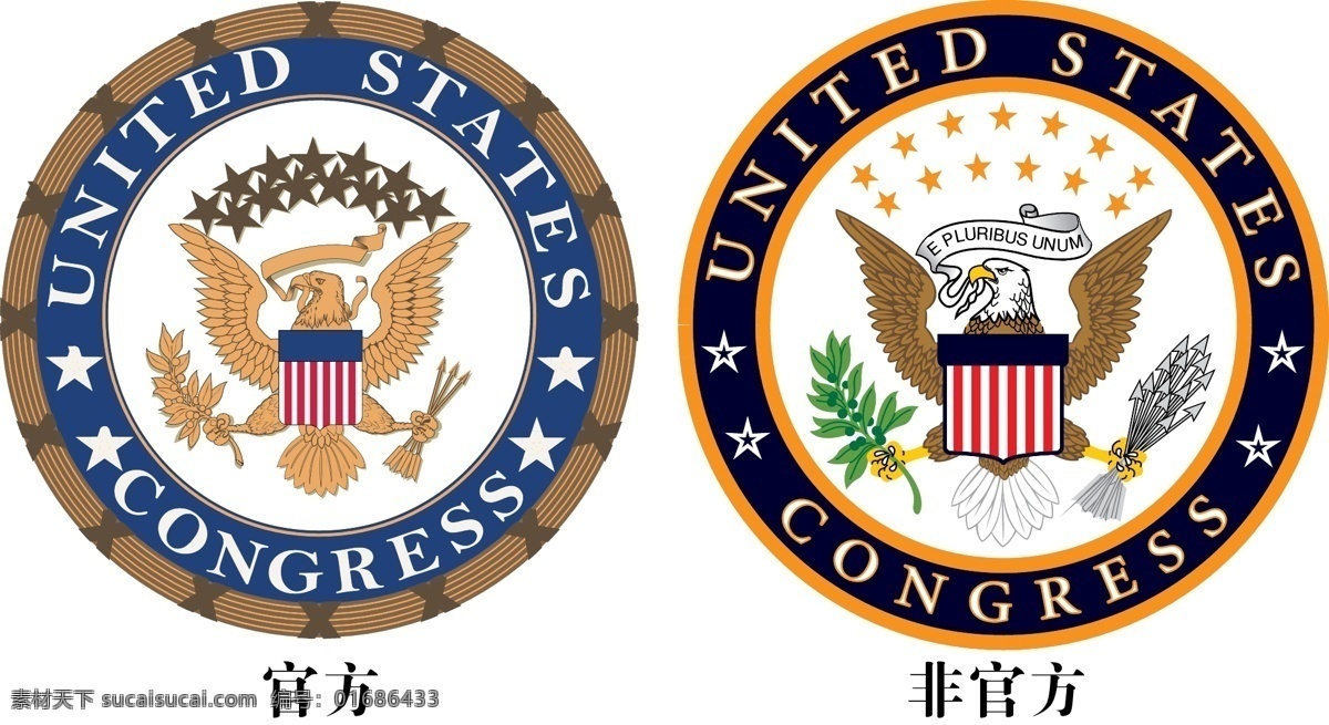 美国国会 标识 logo 美国 国会 美利坚 合众国 议会 参议员 众议员 议长 北美 大陆 海洋法系 华盛顿 纽约 标志图标 公共标识标志