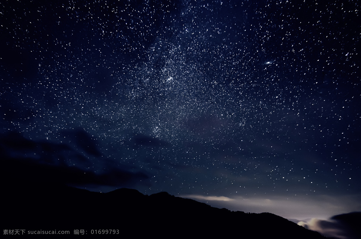 美丽 繁星 夜景 星星 宇宙太空 天空景色 山峰风景 自然风景 天空图片 风景图片