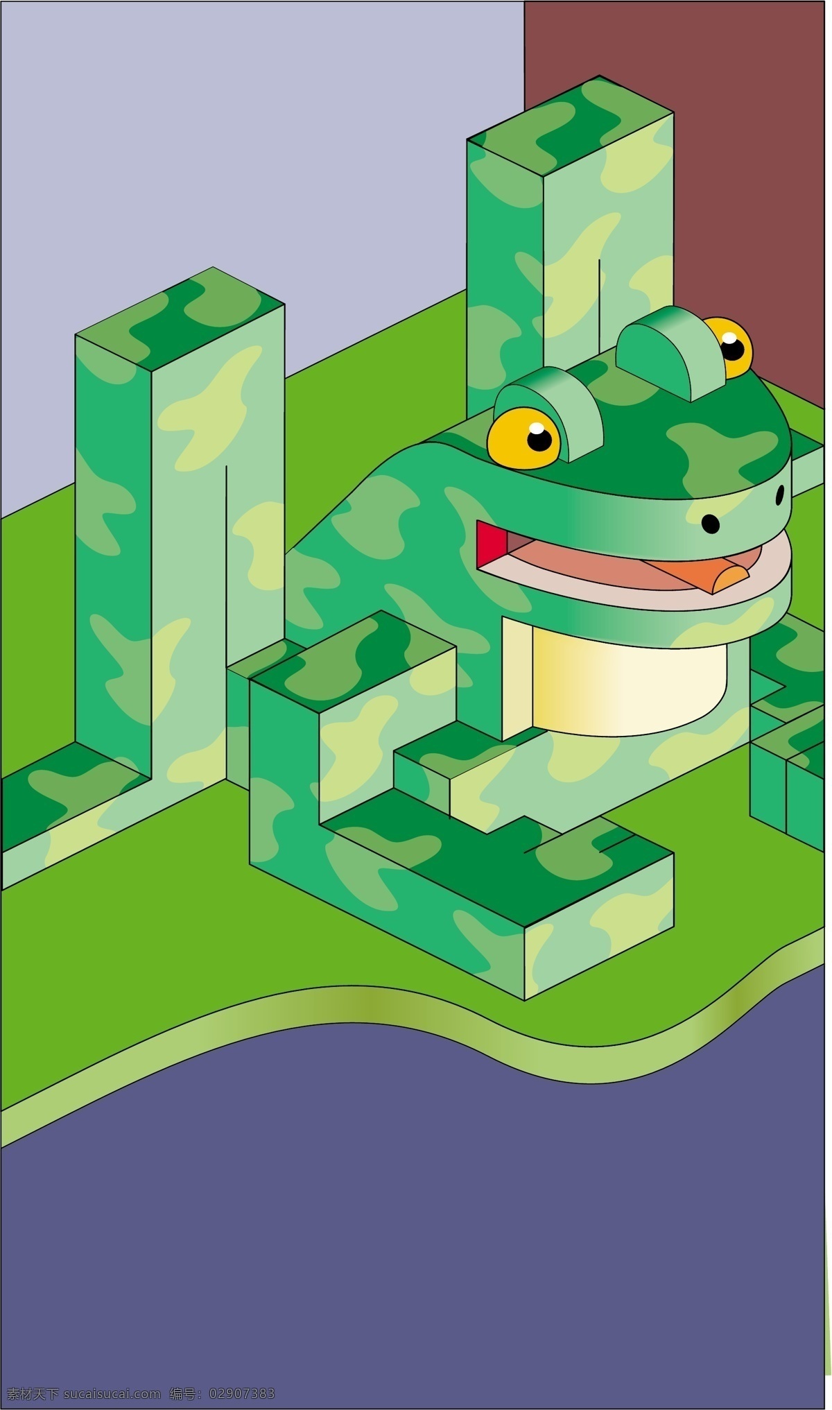 矢量 青蛙 设计素材 青蛙设计 机器青蛙 儿童插画 插画背景 矢量背景 卡通背景 艺术背景 抽象背景 矢量素材 生活百科 绿色