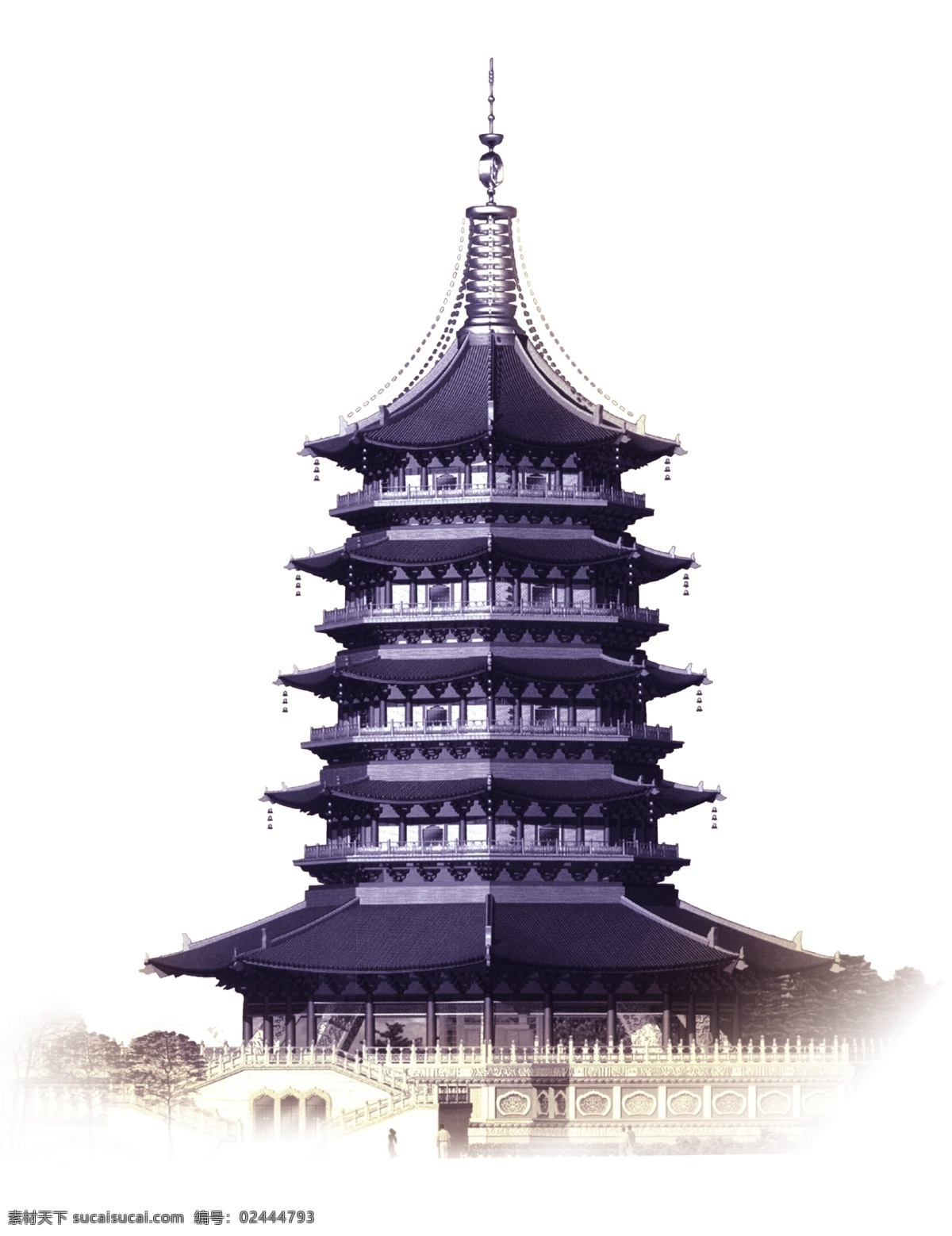 杭州 雷峰塔 高清 原文件 psd源文件