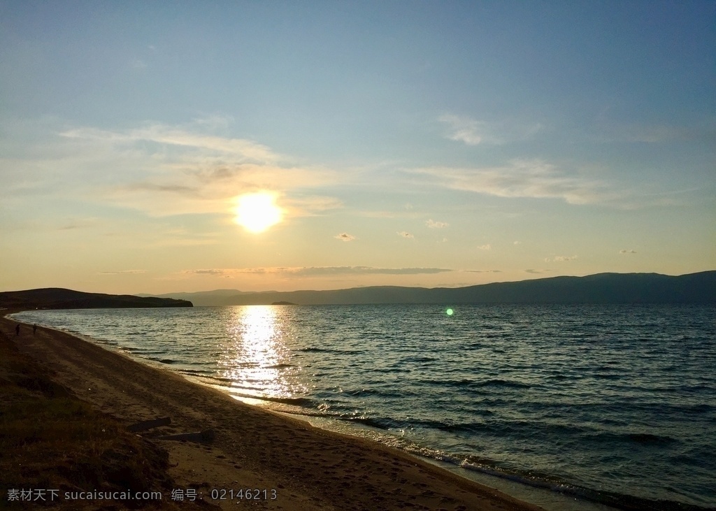贝加尔湖 湖 海 日出 太阳 天空 风景 阳光 旅游摄影 国外旅游