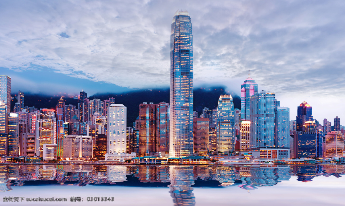 香港 维多利亚港 夜景 港口 城市 风光 旅游摄影