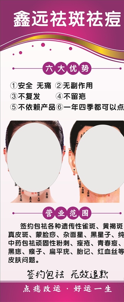 祛斑 祛痘 展架 海報(bào) 未轉(zhuǎn)曲線 點(diǎn)痣