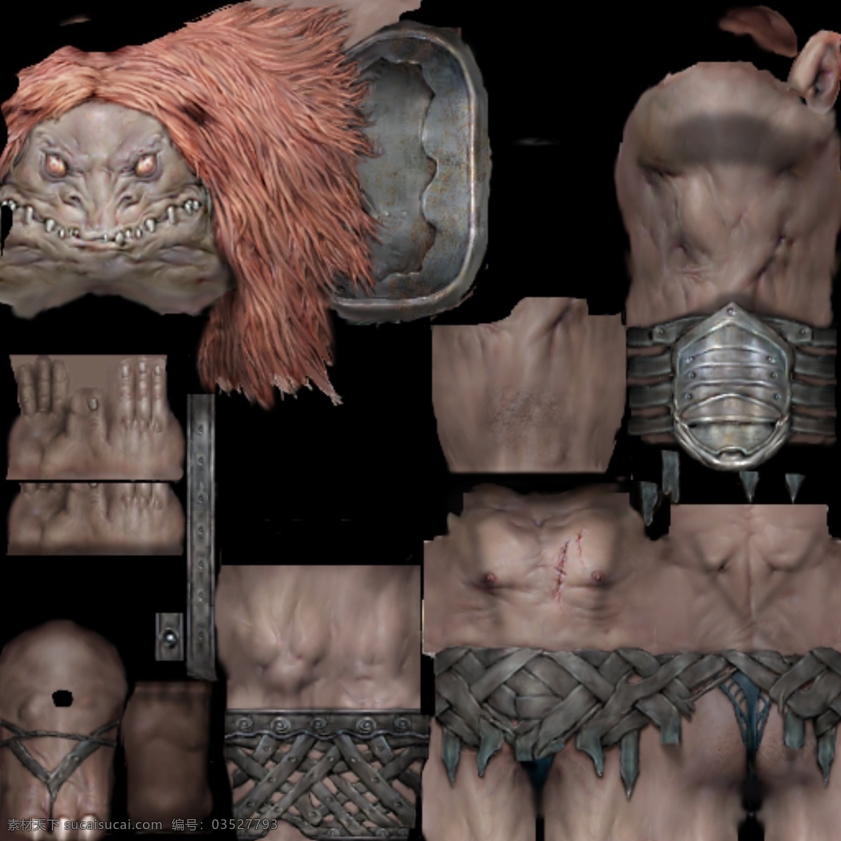 orc 怪物 模型 3d模型 怪獸 3d模型素材 其他3d模型