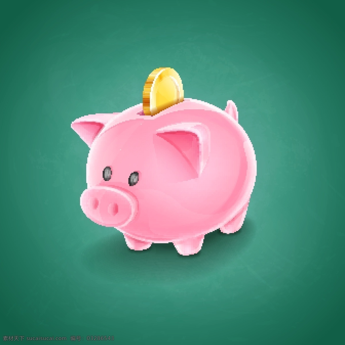粉色 小 豬 存錢罐 里 金幣 矢量 粉紅色小豬 硬幣 黃金 存儲 投資理財 盈利收益 儲蓄貨幣 基金債券 股票證券 財產利潤 商務投資 矢量素材