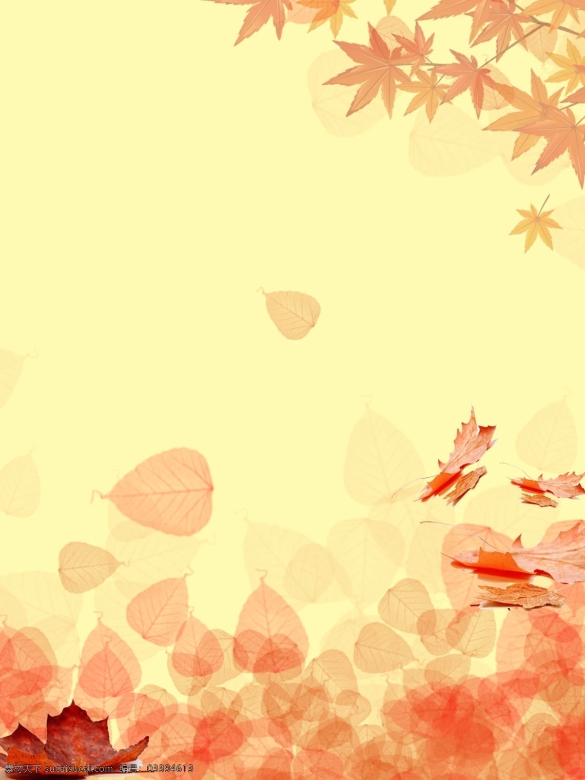 秋天 秋叶 枫叶 飘落 背景 立秋 秋天背景