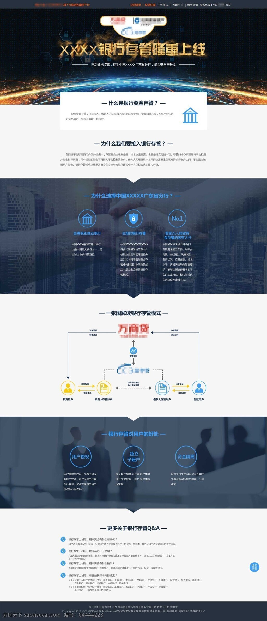 銀行 存 專題 頁面 模板 存管 網(wǎng)貸 p2p 理財 上線