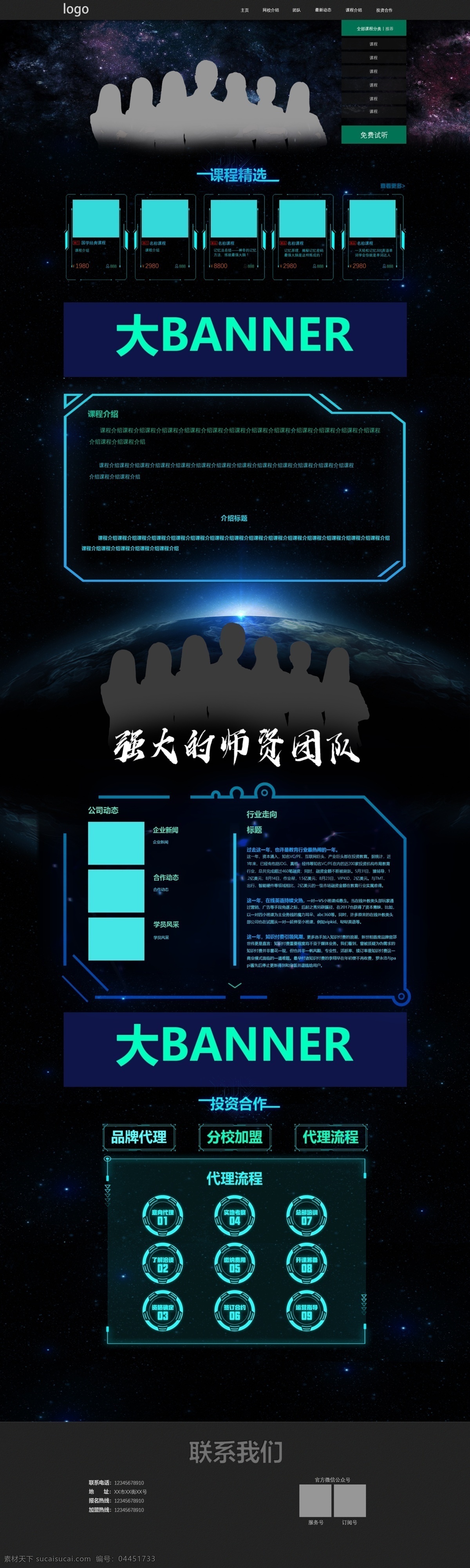 簡(jiǎn)約 科技 網(wǎng)站 模板 首頁 詳情