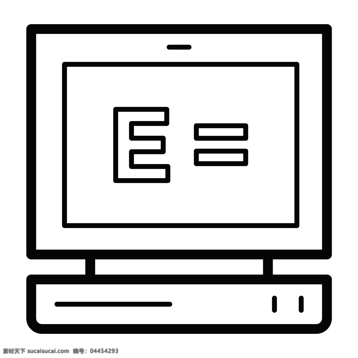 黑色 创意 科技 电脑 元素 商务 纹理 扁平化 ui 图标 卡通插画 屏幕 显示