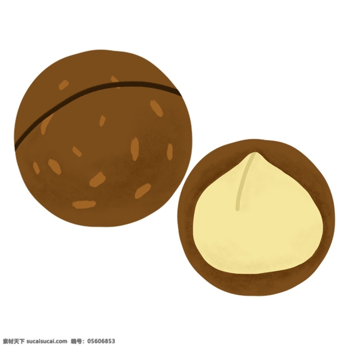 堅(jiān)果 夏威夷果 插畫(huà) 夏威夷果堅(jiān)果 卡通插畫(huà) 堅(jiān)果插畫(huà) 零食堅(jiān)果 堅(jiān)果美食 辦公小吃 奶油夏威夷果