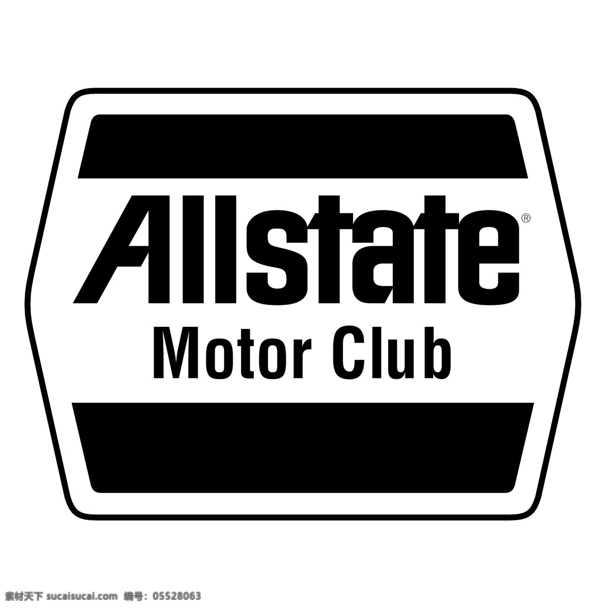 免費(fèi) allstate 汽車 俱樂部 標(biāo)志 標(biāo)識 白色