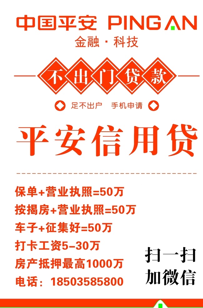 平安信用貸 平安貸款 中國平安 貸款海報 平安海報