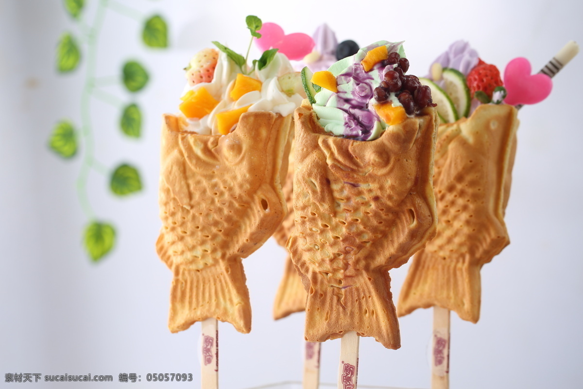 鲷鱼烧 小吃 冷饮 冰淇淋图片 冰淇淋 饮品 餐饮美食 传统美食
