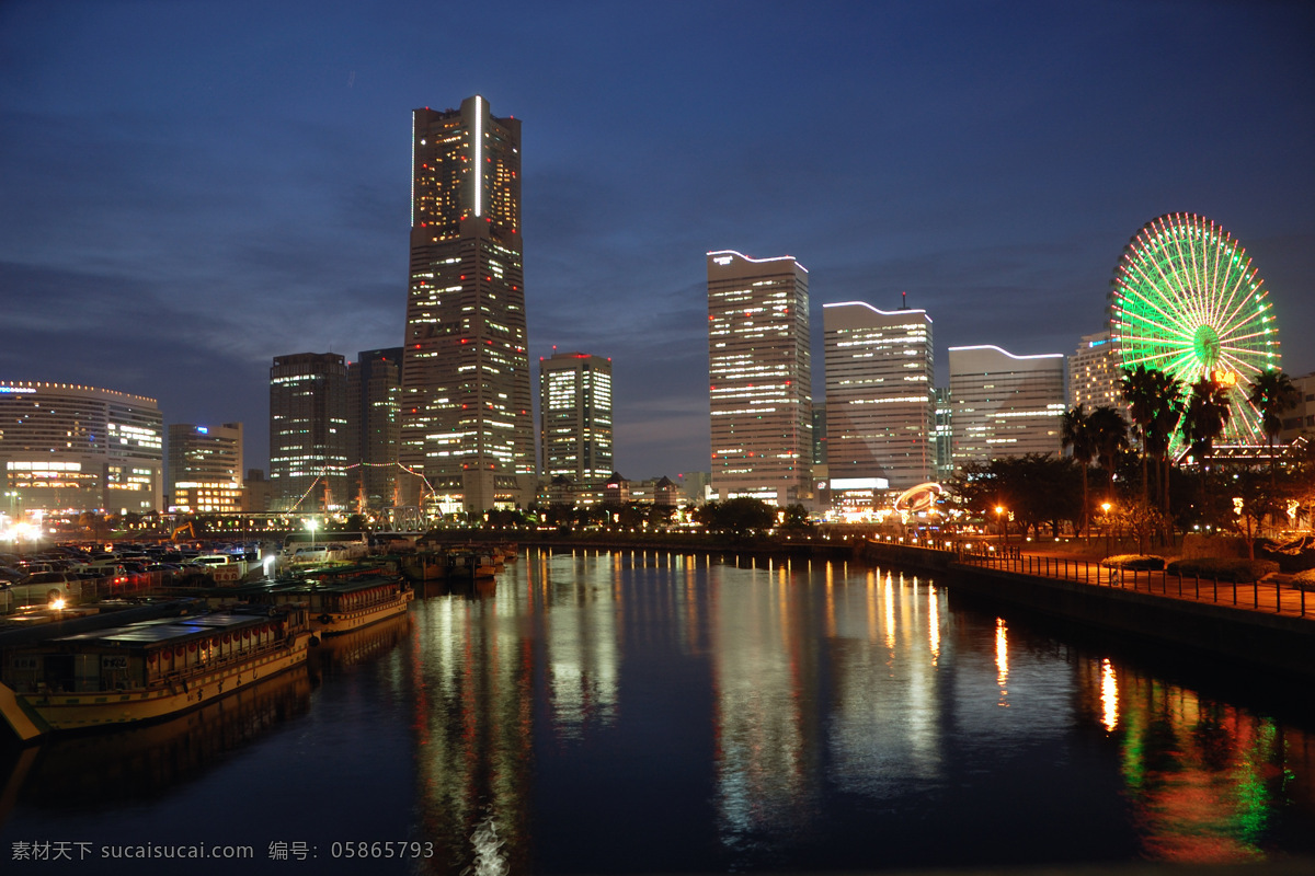 傍晚 城市 城市夜景 倒影 燈光 燈火 國內(nèi)旅游 湖水 夜景 摩天輪 霓虹燈 天空 晚上 旅游攝影