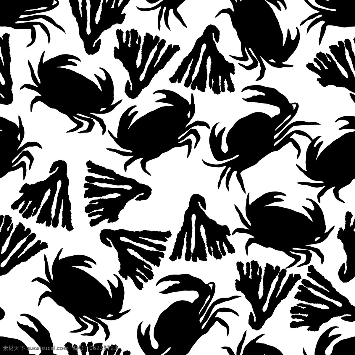 黑白 动物 水彩 diy 纹理 图案 条纹 卡通 花纹 矢量 设计素材 平面素材