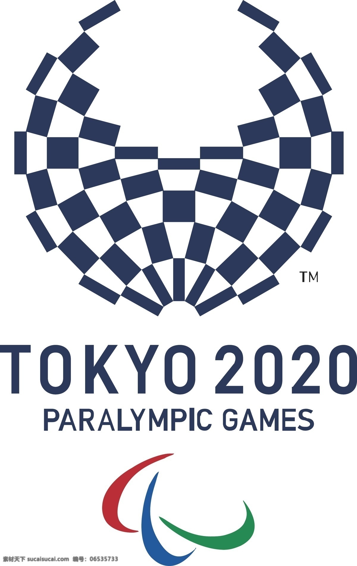 2020 年 东京 残奥会 会徽 残奥 体育 日本 标志图标 公共标识标志