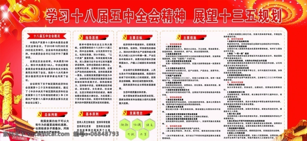 十 八 屆 五中全會(huì) 宣傳欄 十八屆五中全 十三五規(guī)劃 基本原則 指導(dǎo)思想 發(fā)展理念 黨建展板 黨建底板
