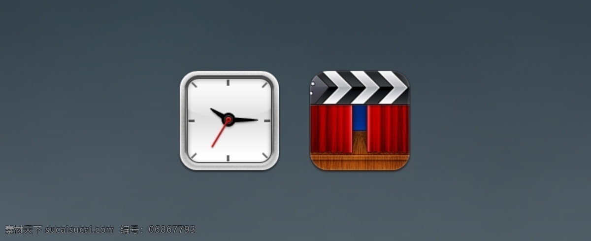 時間 視頻 iphone ui 表 其他模板 手機圖標 網(wǎng)頁模板 時間和視頻的 鐘 舞臺 源文件 手機 app app圖標