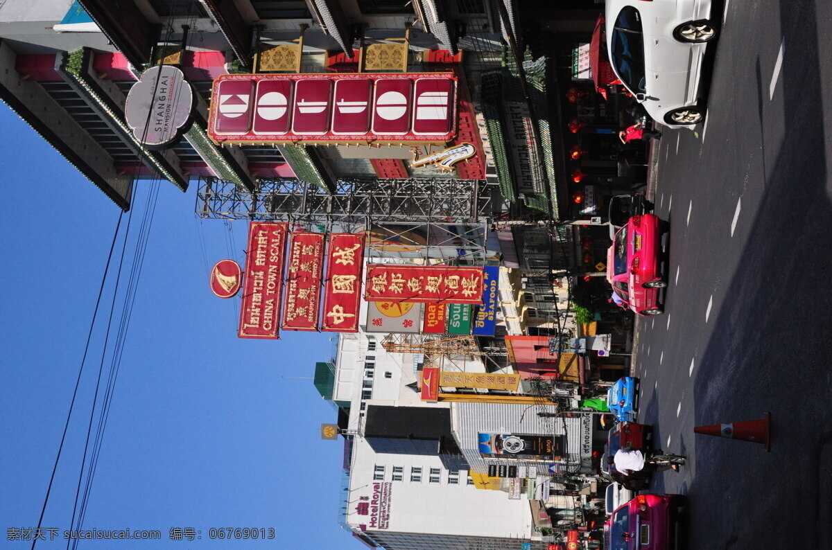 泰国 曼谷 唐人街 街景 招牌 中国城 旅游摄影 国外旅游