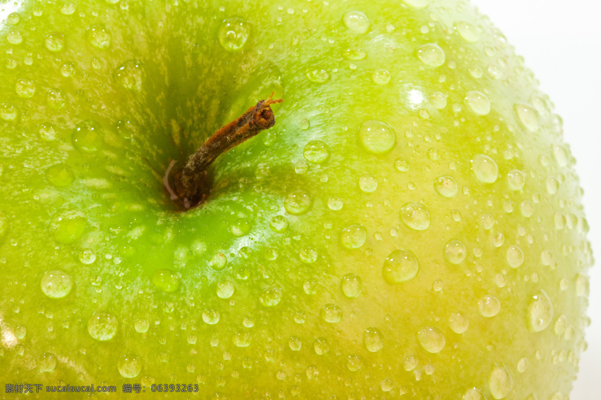 苹果 特写 青苹果 水果 苹果特写 水珠 高清水果图片 夏日清爽水果 生物世界 苹果图片 餐饮美食