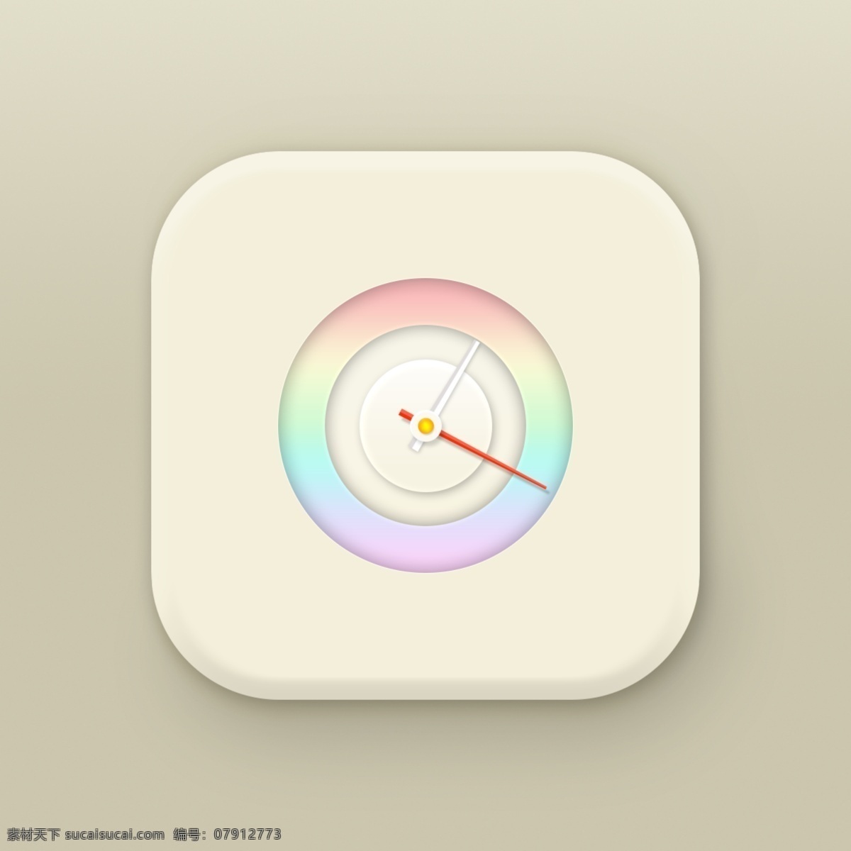 鐘表 手機(jī)app psd源文件 白色
