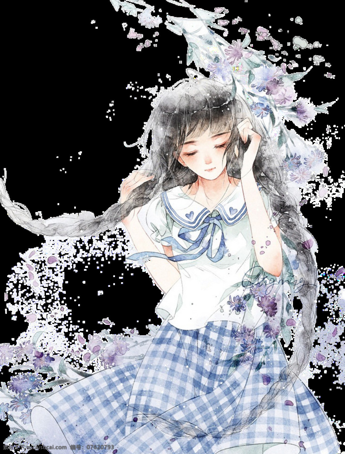 彩色 童話 花仙子 人物 彩繪女孩 彩繪裝飾畫 夢幻裝飾 童話仙子 裝飾物
