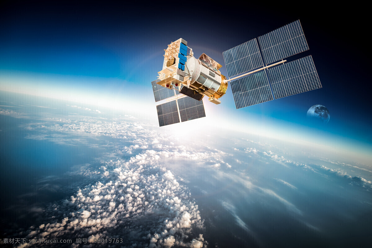 地球 卫星 地球卫星 卫星图片素材 太空 现代科技 科学研究