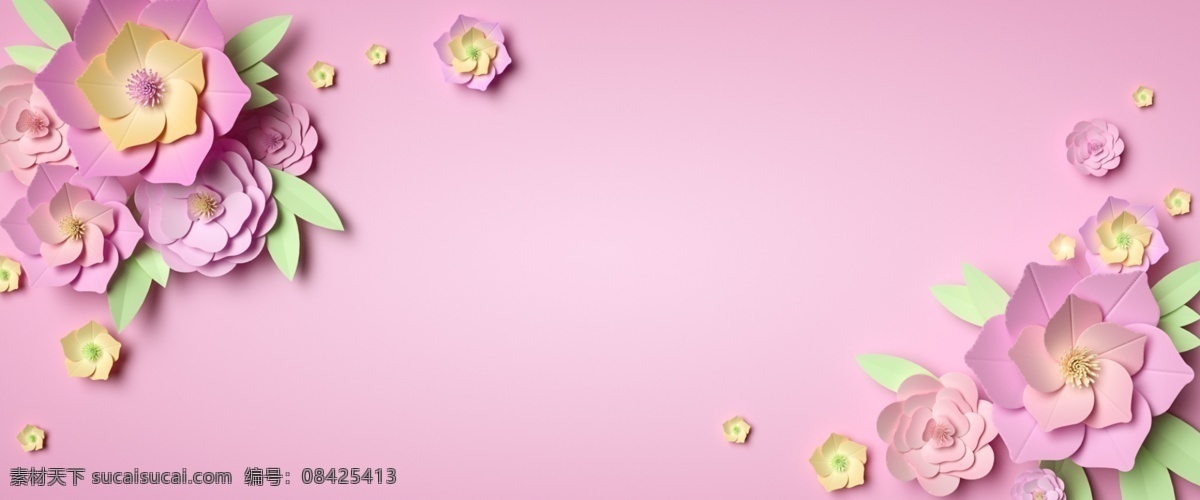 c4d 做 剪紙 通用 背景 溫馨 粉色 花 海報 天貓 淘寶 38 520 母親節(jié) 七夕 表白 浪漫