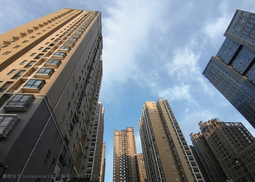 高樓林立 城市 高樓 藍(lán)天 白云 高聳 太平鎮(zhèn) 旅游攝影 國內(nèi)旅游