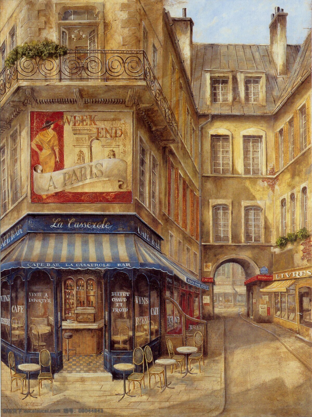 绘画书法 酒吧 欧式装饰画 文化艺术 巴黎街景 酒吧设计素材 酒吧模板下载 家居装饰素材