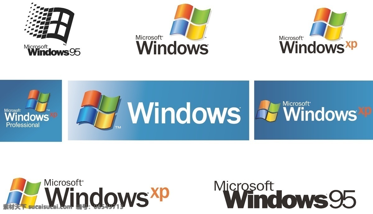windows 系统 标识 windows95 xp 系统标识 宝石蓝 彩虹 飘动 动感 窗口 科技 it 公共标识标志 标识标志图标 矢量