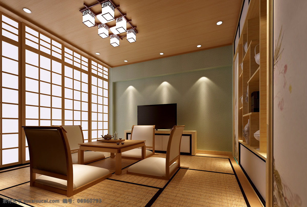 良 尚品 榻榻米 北京榻榻米 榻榻米裝修 和室裝修 3d作品 3d設(shè)計(jì)