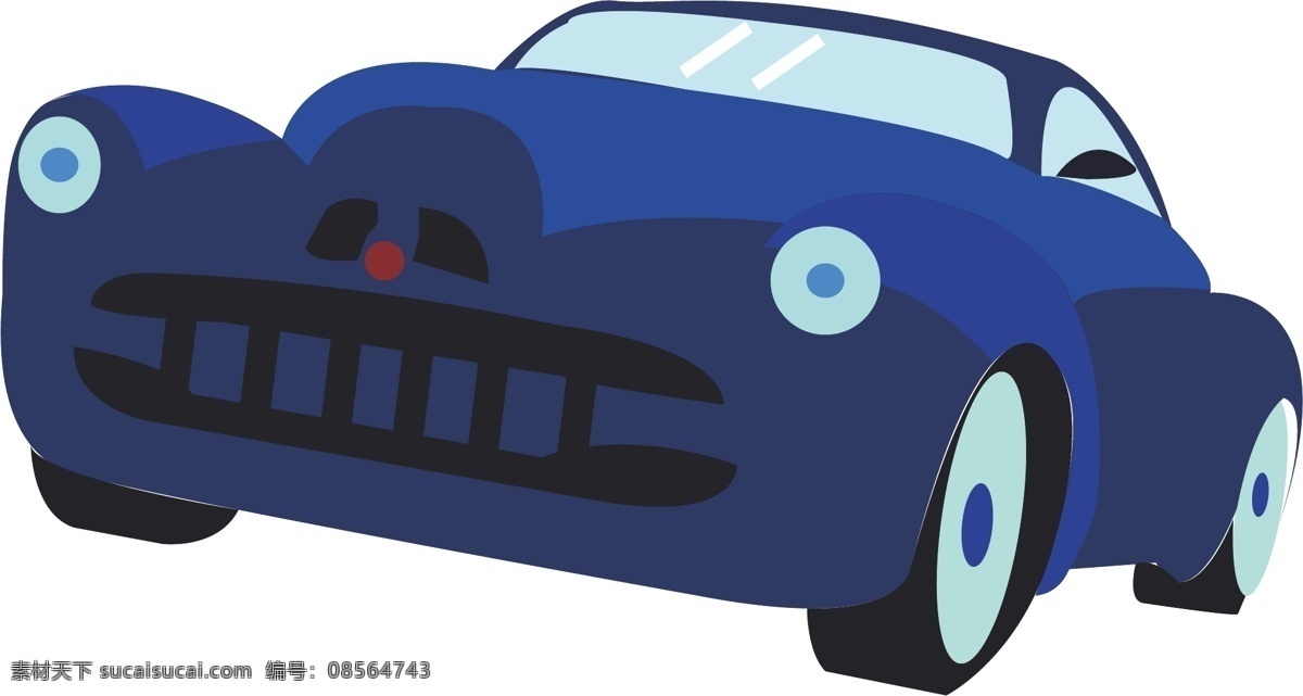 d 立体 插画 跑车风格 简单图案 免扣方便 蓝色车身 应用范围广 复古风格