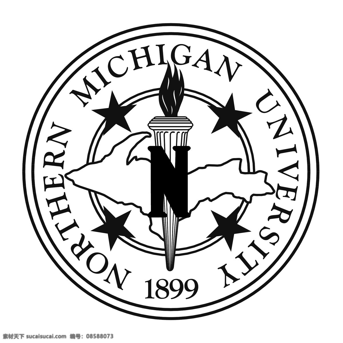 北 密歇根大学 大学 北部 密歇根北部 密歇根 矢量 北密歇根大学 logo 矢量图 建筑家居