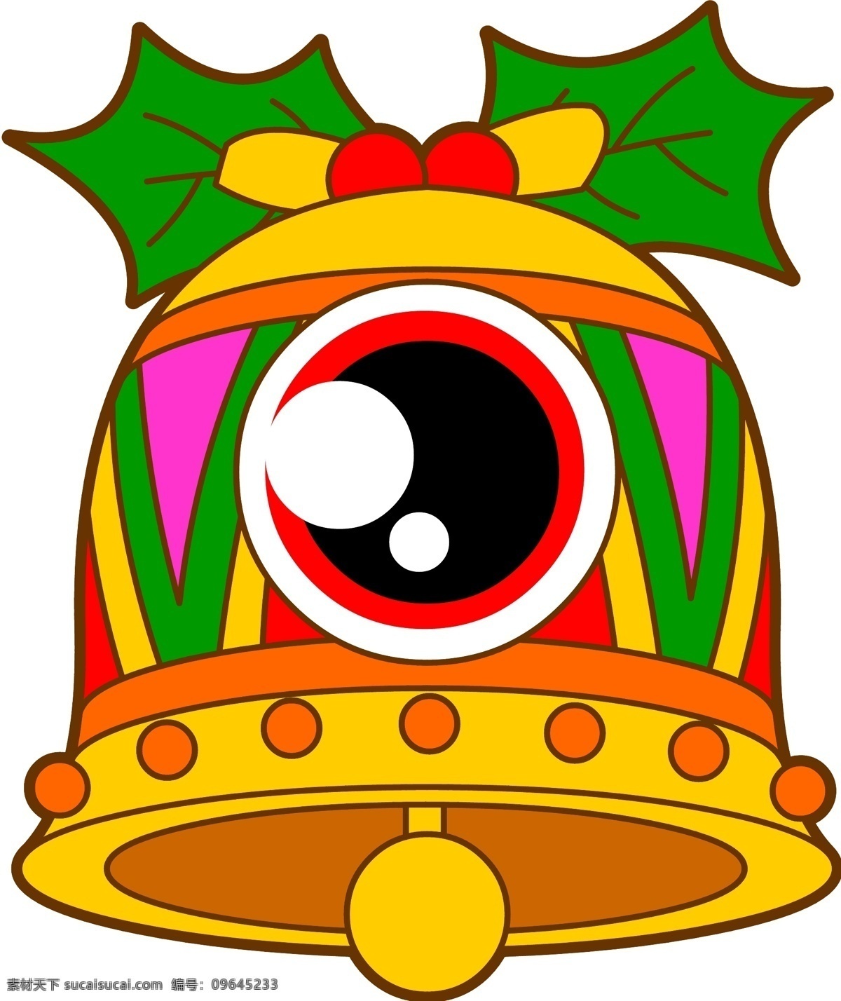 卡通 圣誕 鈴鐺 大 眼睛 圣誕節(jié) 卡通圣誕節(jié) 圣誕節(jié)鈴鐺 q版可愛 卡通大眼睛 裝飾物品 金色 紅色 蝴蝶結(jié) 彩色鈴鐺