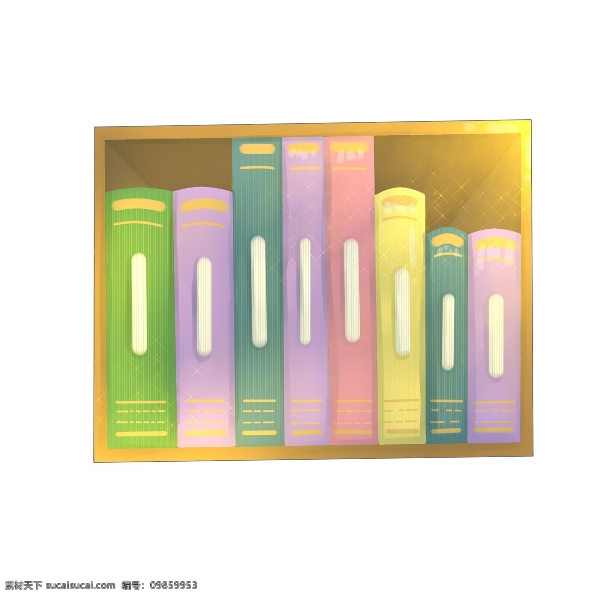 木质 书架 书籍 插画 办公室书架 木质的书架 桌上书架 精美的书架 彩色文件夹 档案管理