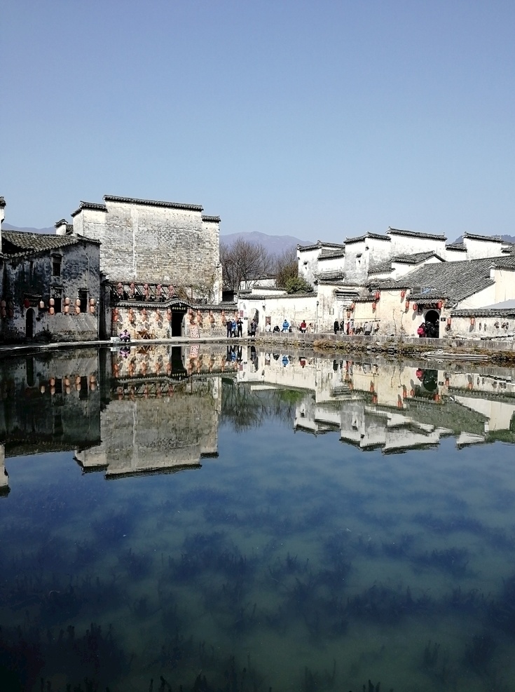 安徽宏村 美麗鄉(xiāng)村 江南水鄉(xiāng) 碧水藍(lán)天 徽派建筑 山水風(fēng)景 旅游攝影 國(guó)內(nèi)旅游
