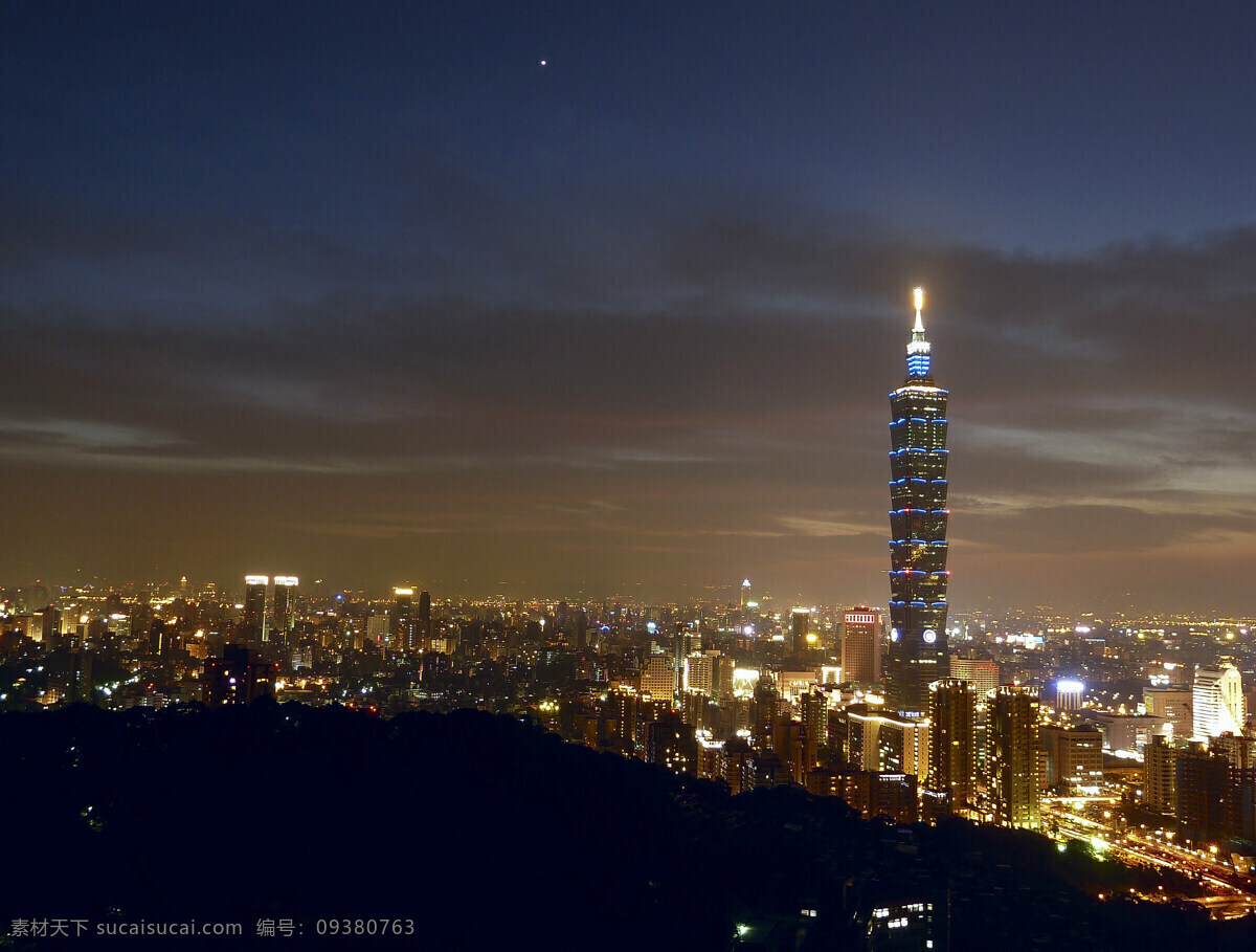 台北夜景 都市 台北 台湾 夜景 象山 建筑摄影 建筑园林