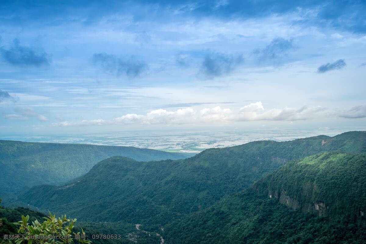 山林景色 大山 藍天 白云 景色 風景 自然 美景 天空 山林子 自然景觀 自然風景
