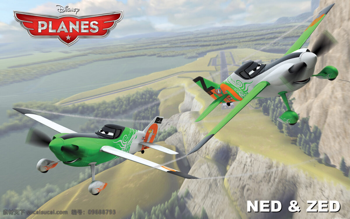 飛機(jī) 總動(dòng)員 標(biāo)題 飛機(jī)總動(dòng)員 planes 官方劇照 ned amp zed 卡通 動(dòng)漫 可愛